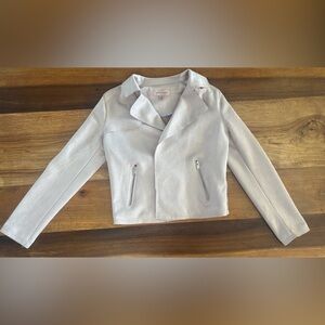 Philosophy Light Pink Blush Faux Leather Moto Jacket Women’s Size Small